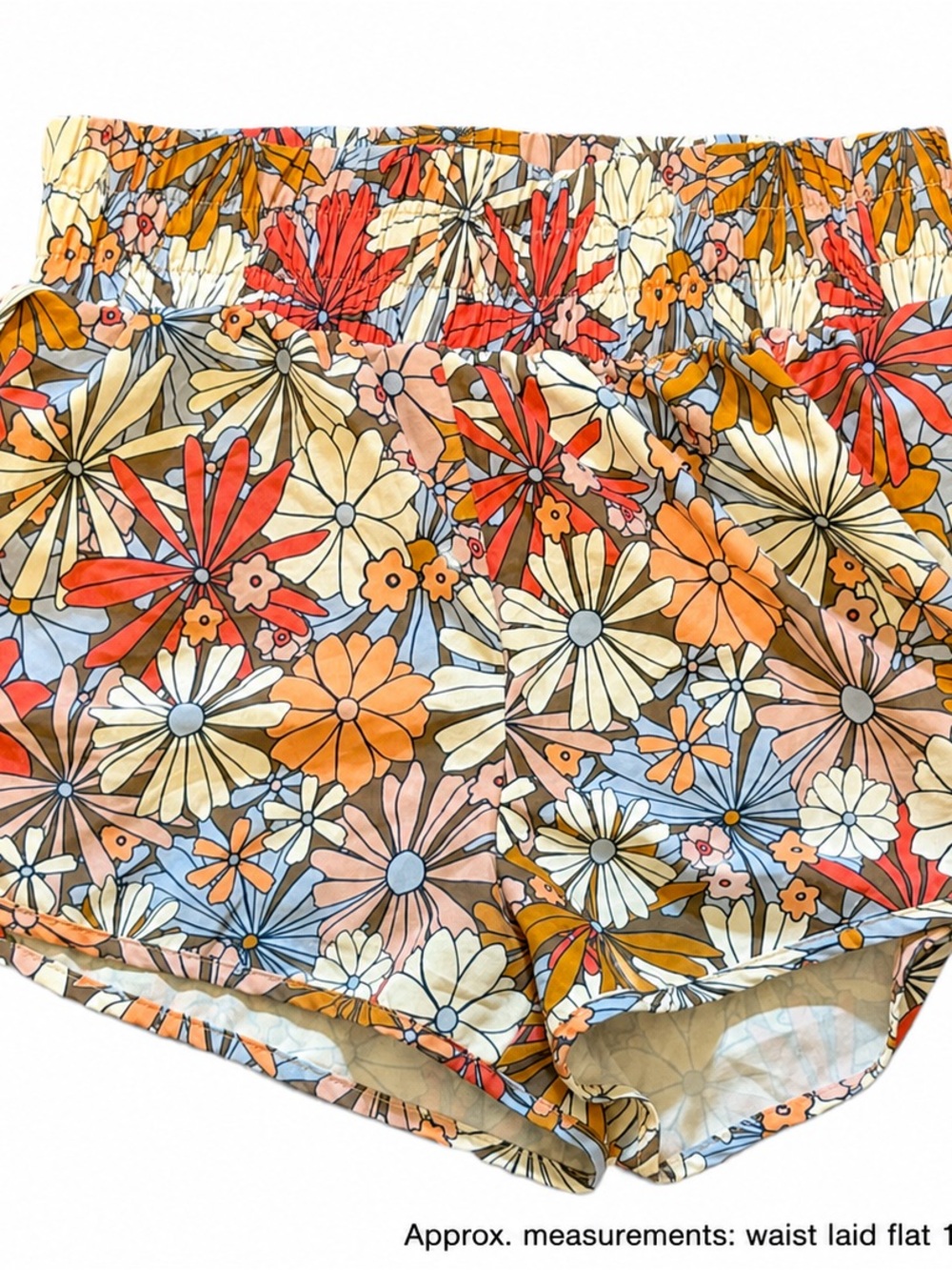 SO Goods for Life The Sporty Pant Floral Lined Running Shorts Women’s Small